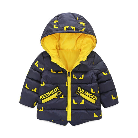 2016 New Sale Regular Cotton Broadcloth 100% Winter Jacket Children Jacket for Winter Clothes Christmas Hooded Kids Warm Coats - maciej-store