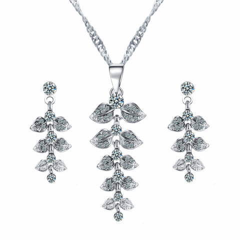 Brilliant Leaf Jewellery Set