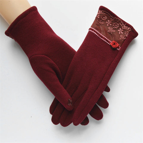 Elegant Touch Screen Cotton Gloves - maciej-store