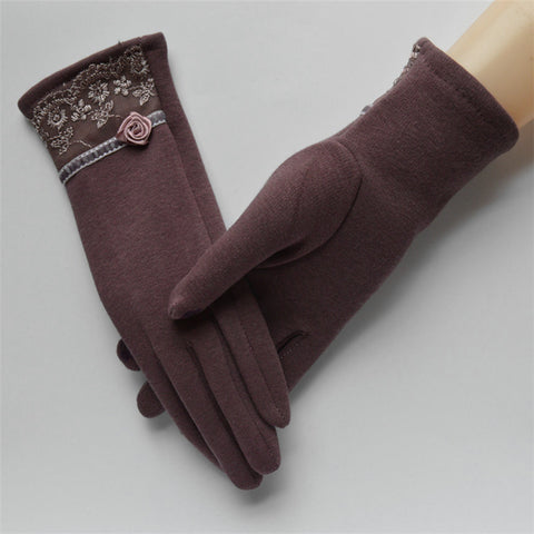 Elegant Touch Screen Cotton Gloves - maciej-store