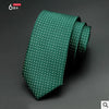 GUSLESON 1200 Needles 6cm Mens Ties New Man Fashion Dot Neckties Corbatas Gravata Jacquard Slim Tie Business Green Tie For Men - maciej-store