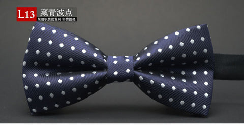 GUSLESON NEW Dot Bow Tie Wedding Bowtie Noeud Papillon Boys & Girls Polyester Silk Pajaritas Cravat Bowties Female Male Neckwear - maciej-store