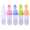 Infant Silica Gel Feeding Bottle With Spoon Food Supplement Rice Cereal Bottle - maciej-store