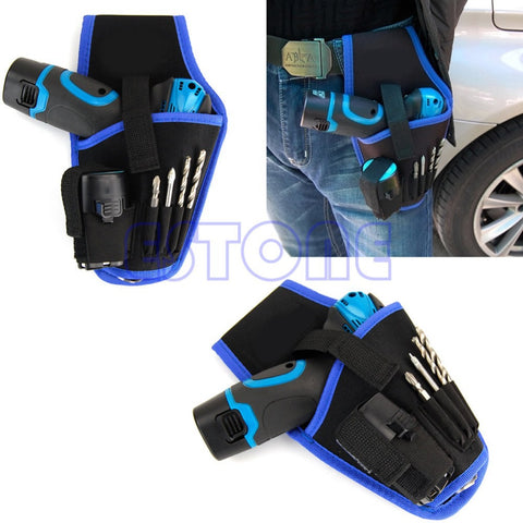 A96 High Quality Portable Cordless drill Holder Holst Tool Pouch For 12v Drill Waist Tool Bag