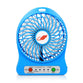 USB Mini Fan Portable Electric Fans LED Portable Rechargeable Desktop Fan Cooling air conditioner portable fan has a battery