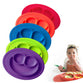 1PC 3 Grids Silicone kids baby Diner portable Dish bowl plates tray for Children Training Plate Baby Placemat Infant Tableware