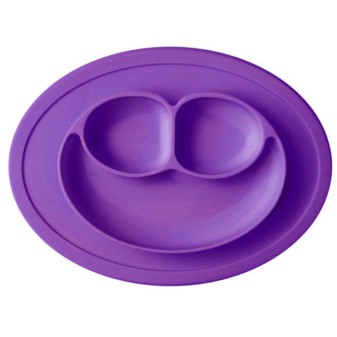 1PC 3 Grids Silicone kids baby Diner portable Dish bowl plates tray for Children Training Plate Baby Placemat Infant Tableware - maciej-store