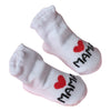 0-6M Baby SOCKS  Infant Boy Girl Slip-resistant Floor Socks Love Mama Papa Letter Socks Drop shipping - maciej-store