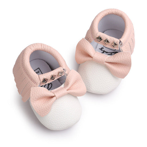 Baby Girls shoes 2017 Crib Tassels Bandage Soft Sole Shoes Toddler Sneakers Casual Shoes - maciej-store