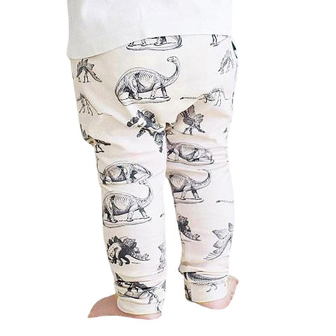 Toddler Kid Boy Dinosaurs Print Elasticity Long Pants Lovely Harem Trousers  Children's dinosaur print elastic harem pants #YL