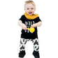 Baby Set Letter Print T-Shirt +Geometric Pattern Pants Boys Clothing Suit Baby boys clothes set