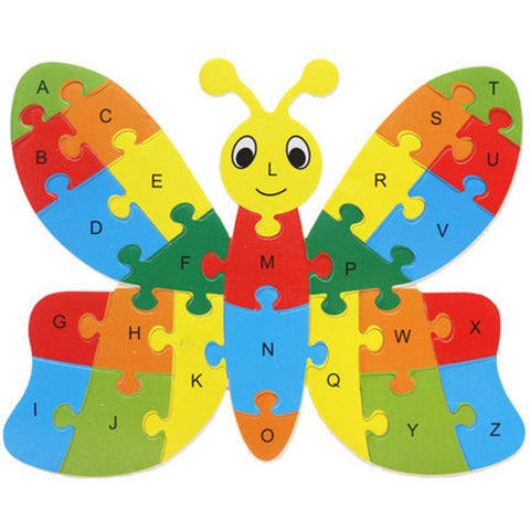 Different Animal Pattern Wooden Puzzle Jigsaw Letter Puzzle Kid Learing Educational Toys for children Kids #YL