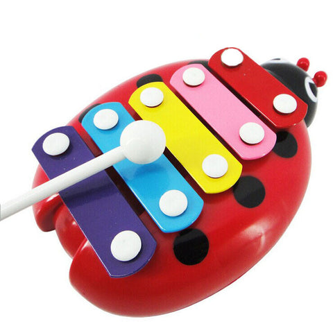 Hot Baby Child Kid 5-Note Musical Toys Wisdom Development Beetle For Children Birthday Christmas gifts