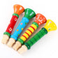 Multi-Color Baby kids Wooden Horn Hooter Trumpet Instruments Music Toys Children Toys Musical Toy Cheering Stick