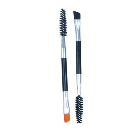 Women Makeup Double-headed Inclined Eyebrow Brush Eyelashes Volume Tool  for Daily or Professional Makeup pincel maquiagem QH