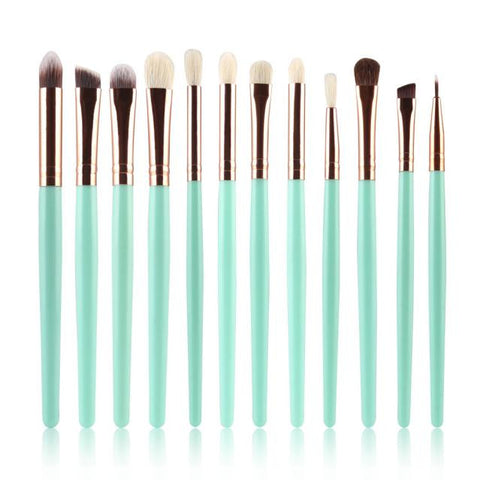 Makeup Brush New 12Pcs Pro Makeup Blush Eyeshadow Blending Set Concealer Cosmetic Make Up Brushes Tool Eyeliner Lip Brushes