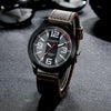 2017 Luxury Brand Watch Men Military Watches Men's Quartz-watch PU Leather Hour Clock Male Wrist Watch Relogio Masculino #53 - maciej-store