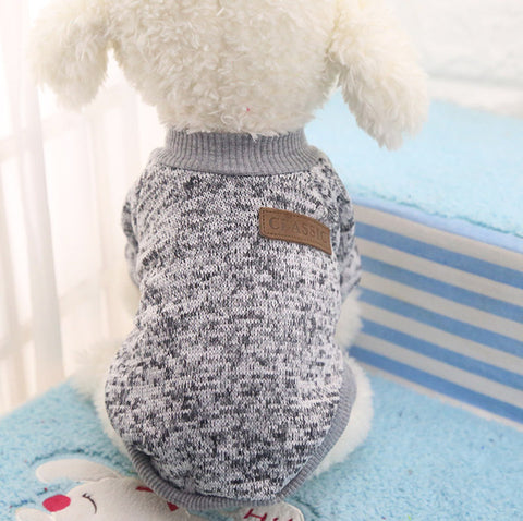 Classic Warm Dog Clothes Puppy Outfit Pet Cat Jacket Coat Winter Soft Sweater Clothing For Small Dogs Chihuahua XS-2XL 25S1 - maciej-store