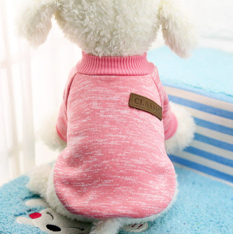 Classic Warm Dog Clothes Puppy Outfit Pet Cat Jacket Coat Winter Soft Sweater Clothing For Small Dogs Chihuahua XS-2XL 25S1 - maciej-store