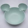 Cartoon baby food set Mickey Wheat Straw baby dish Children 's Rice Bowl Plate Sub - plate Plate Baby  bowl baby kids - maciej-store