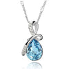 BEST SELLER - Silver Crystal Drop Shape Necklace - maciej-store