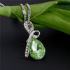 BEST SELLER - Silver Crystal Drop Shape Necklace - maciej-store