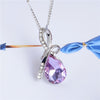 BEST SELLER - Silver Crystal Drop Shape Necklace - maciej-store