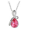 BEST SELLER - Silver Crystal Drop Shape Necklace - maciej-store