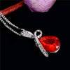 BEST SELLER - Silver Crystal Drop Shape Necklace - maciej-store