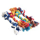 1 pcs Pets dogs pet supplies Pet Dog Puppy Cotton Chew Knot Toy Durable Braided Bone Rope 15CM Funny Tool (Random Color )