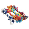 1 pcs Pets dogs pet supplies Pet Dog Puppy Cotton Chew Knot Toy Durable Braided Bone Rope 15CM Funny Tool (Random Color ) - maciej-store