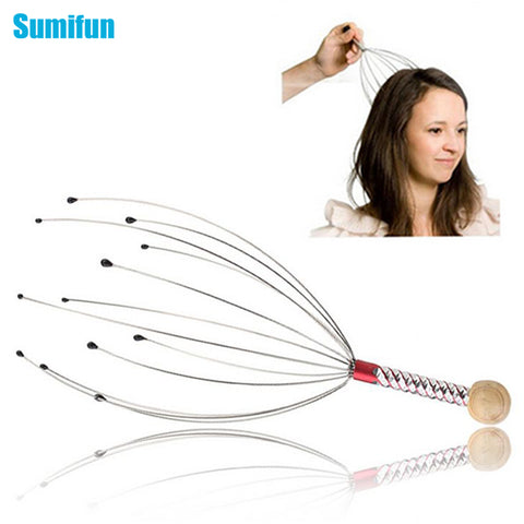 1Pcs Sumifun Anti-stress Tens Pain Relief Octopus Head Scalp Neck Stress Release Relax Massage Claw Massager Body Massager C178